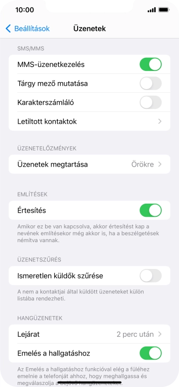 Húzd az ujjad felfelé a kijelző aljáról, hogy visszatérj a kezdőképernyőhöz.