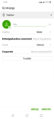 Nyisd le a névjegyzéknél legördülő menüt.