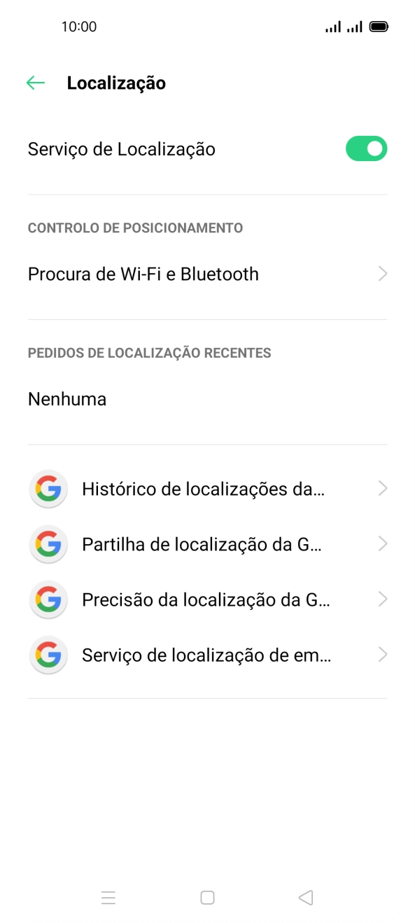 Prima Precisão da localização da G....