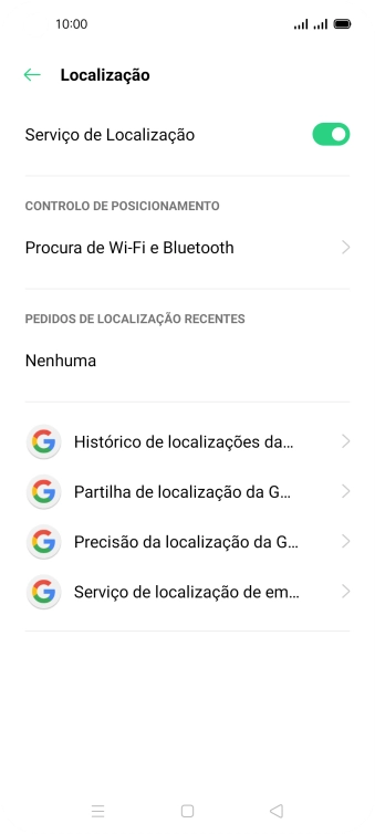 Prima Precisão da localização da G....