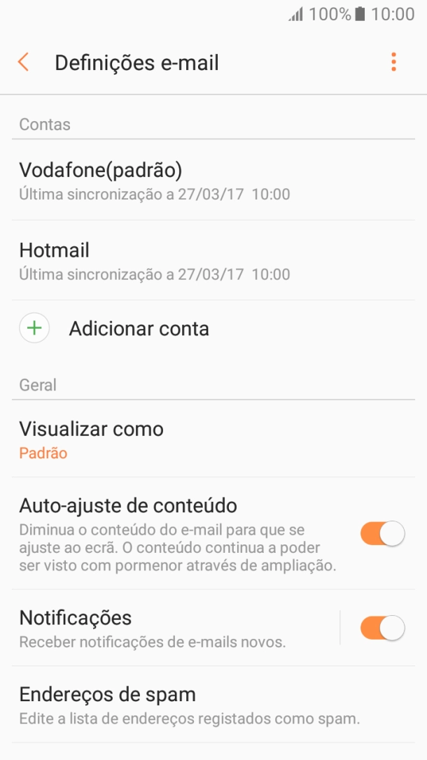 Prima a conta pretendida.