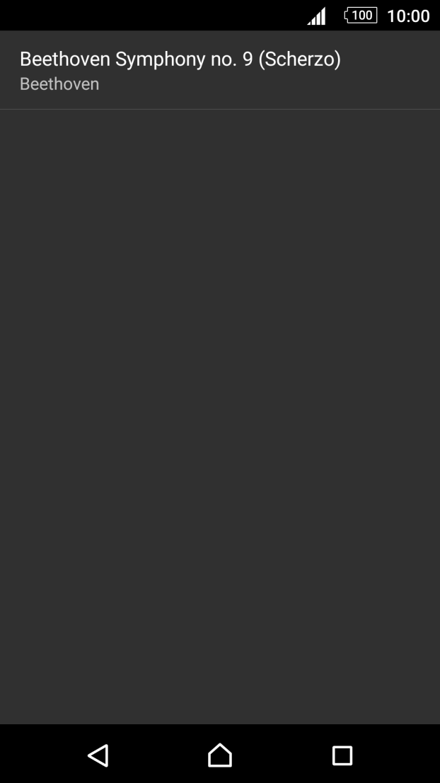 Prima o tom de toque pretendido.