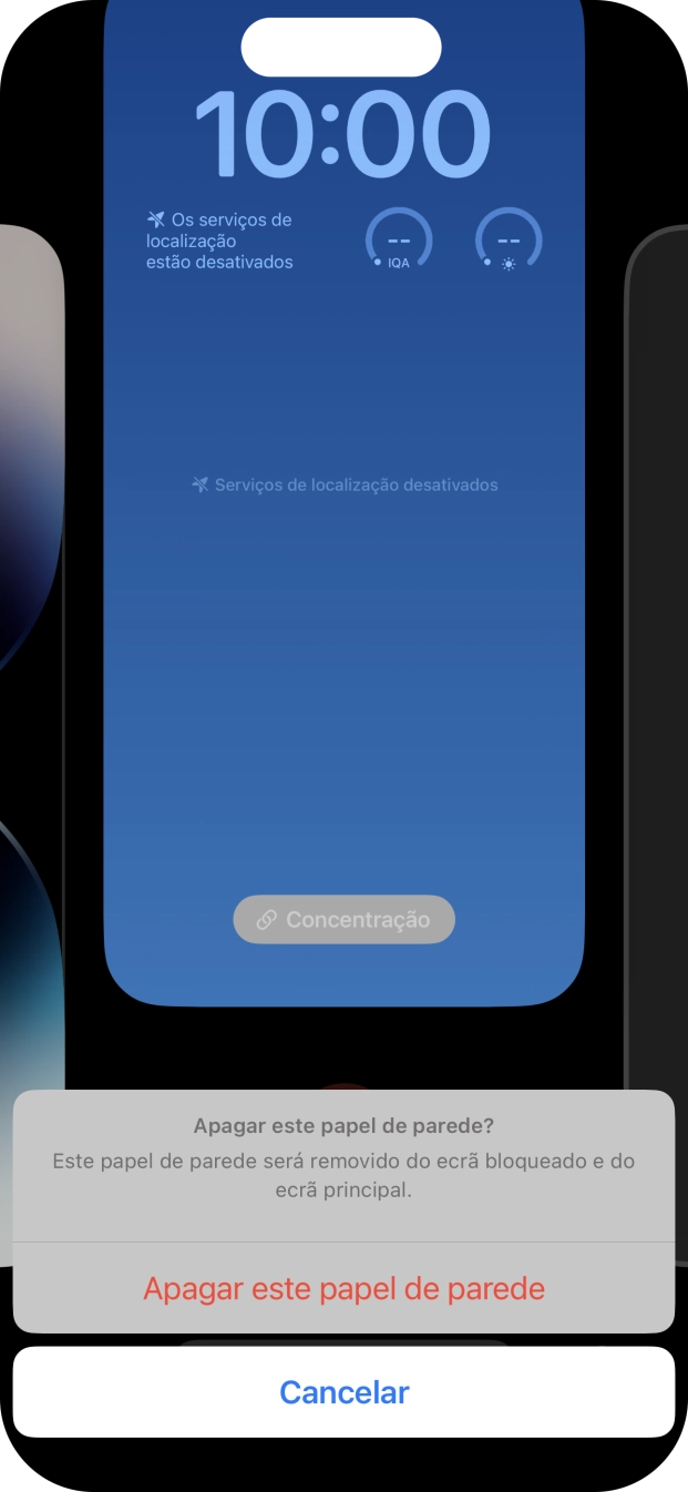 Prima Apagar este papel de parede.