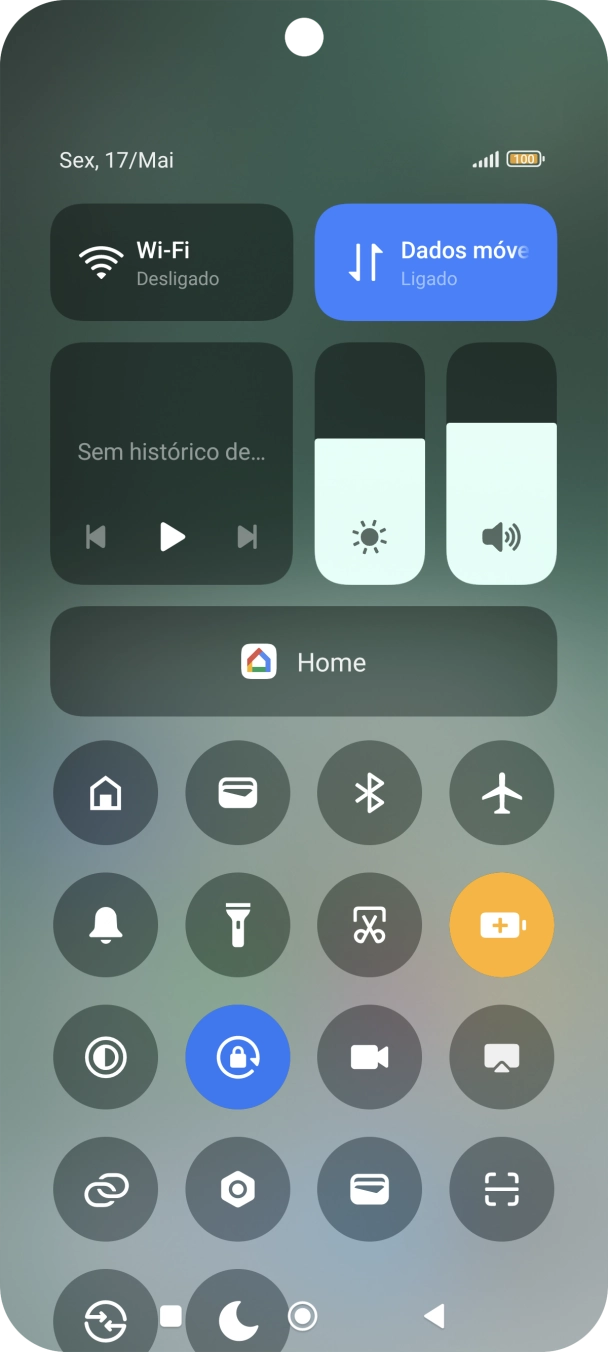 Prima a tecla de início para terminar e voltar ao ecrã inicial.