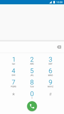 Prima a tecla numérica 1.