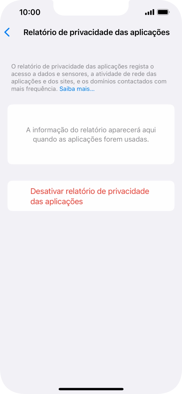 Para voltar ao ecrã inicial, deslize o dedo de baixo para cima a partir da base do ecrã.