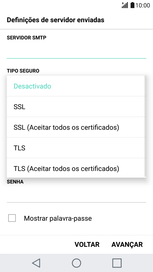 Prima Desactivado para desativar a função.