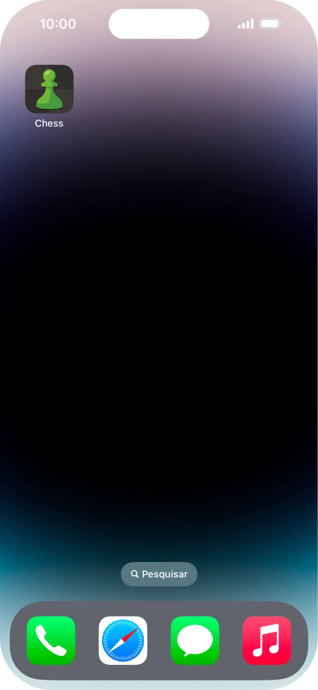 Mantenha premida por um momento a app pretendida.