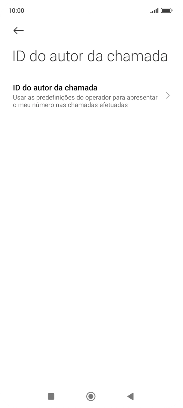 Prima ID do autor da chamada.