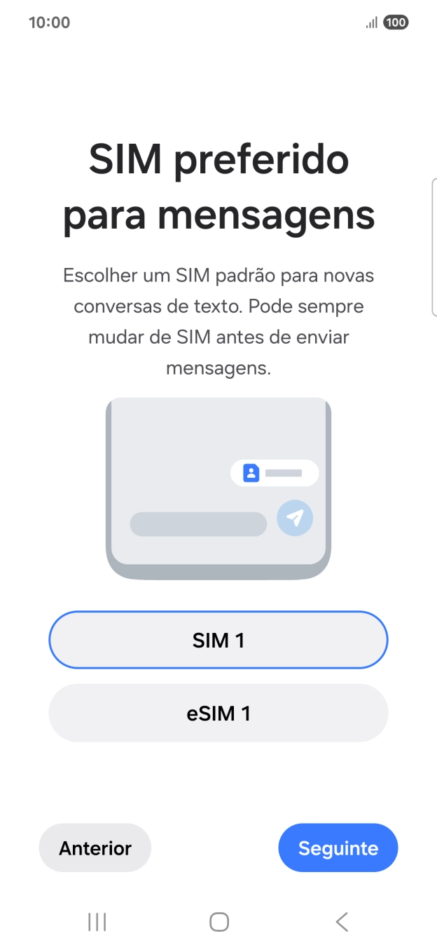 Prima o plano pretendido.