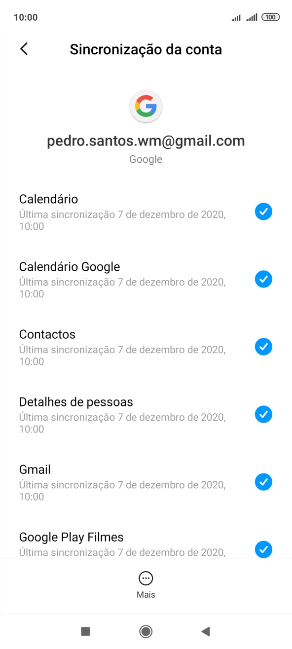 Prima a tecla de início para terminar e voltar ao ecrã inicial.