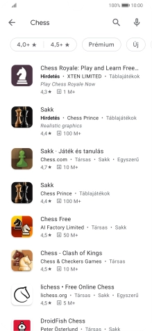 Kattints a kívánt alkalmazásra.