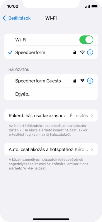 Húzd az ujjad felfelé a kijelző aljáról, hogy visszatérj a kezdőképernyőhöz.