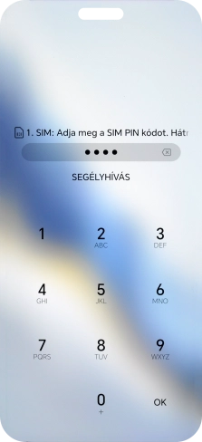 Amennyiben a telefon kéri, írd be a PIN-kódodat, és válaszd az OK lehetőséget.
