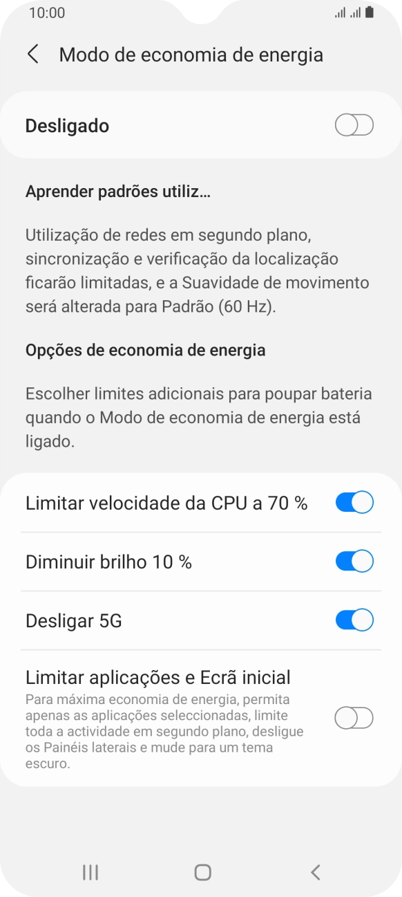 Prima os indicadores  junto das definições pretendidas.