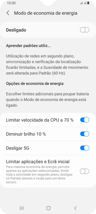Prima os indicadores  junto das definições pretendidas.