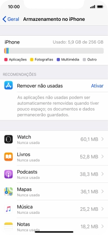 Prima a app pretendida.