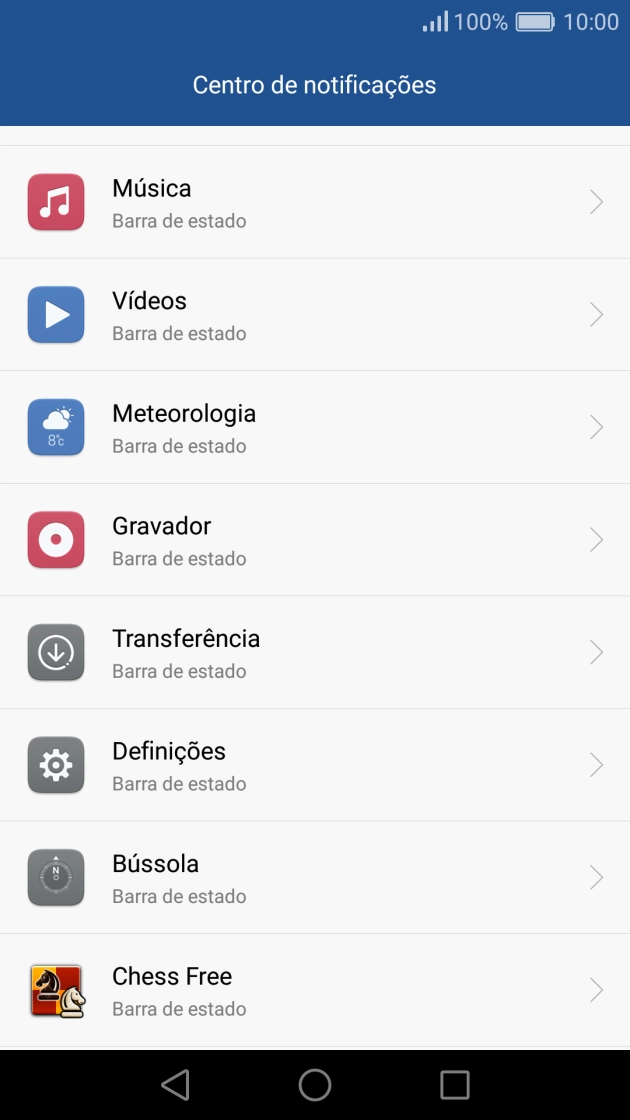 Prima a app pretendida.