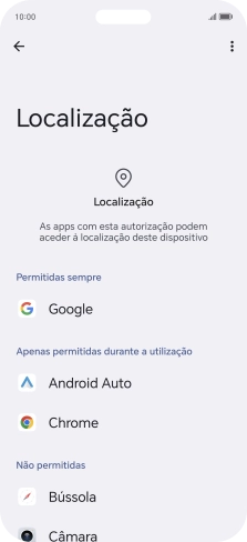 Prima a app pretendida.