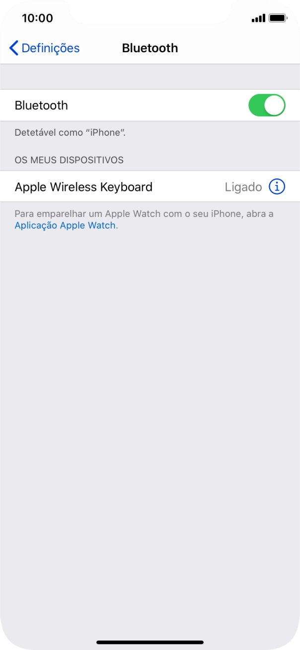 Para voltar ao ecrã inicial, deslize o dedo de baixo para cima a partir da base do ecrã.