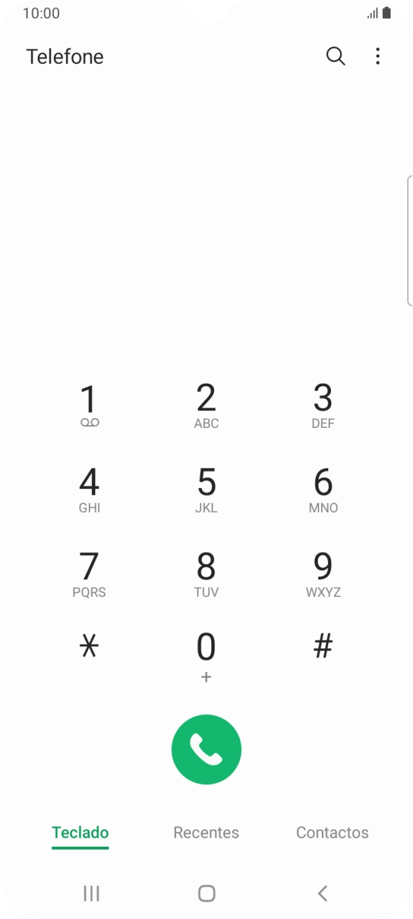 Prima o ícone de menu.