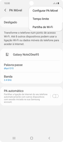 Prima Configurar PA Móvel.