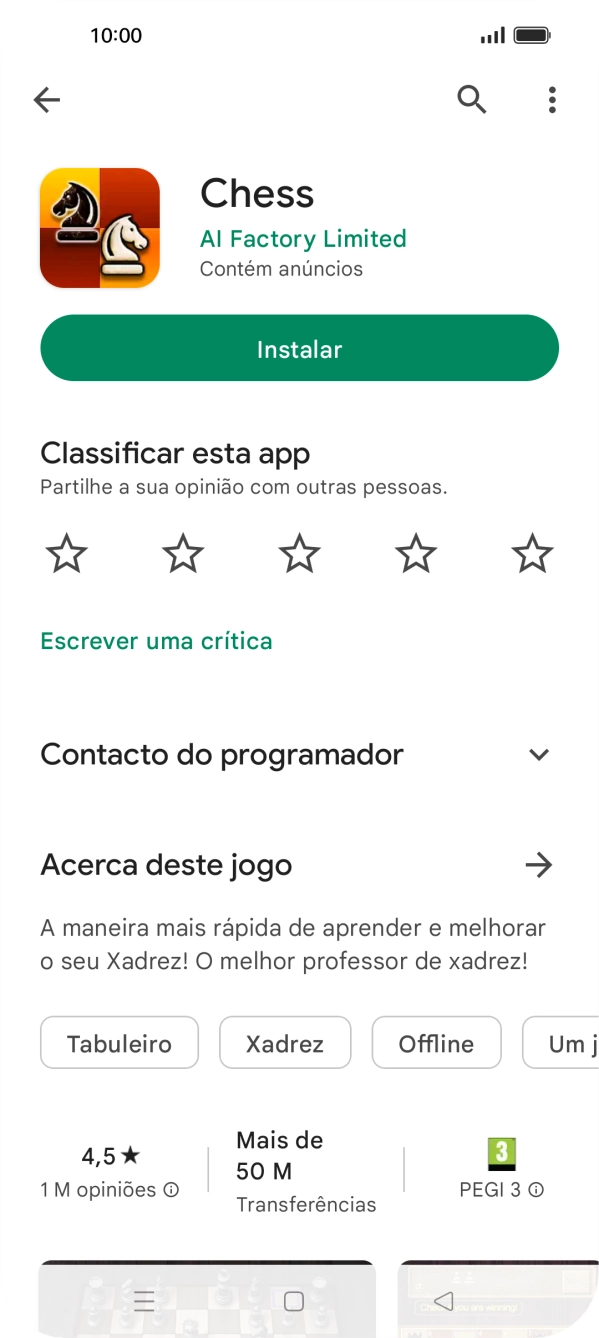 Prima a tecla de início para terminar e voltar ao ecrã inicial.