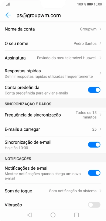 Prima a tecla de início para terminar e voltar ao ecrã inicial.