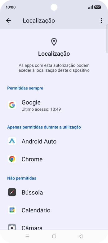 Prima a app pretendida.