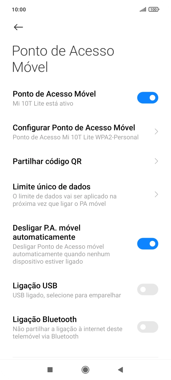 Prima a tecla de início para terminar e voltar ao ecrã inicial.