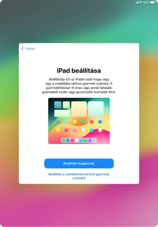 Válaszd a Beállítás magamnak lehetőséget.
