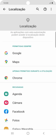 Prima a app pretendida.
