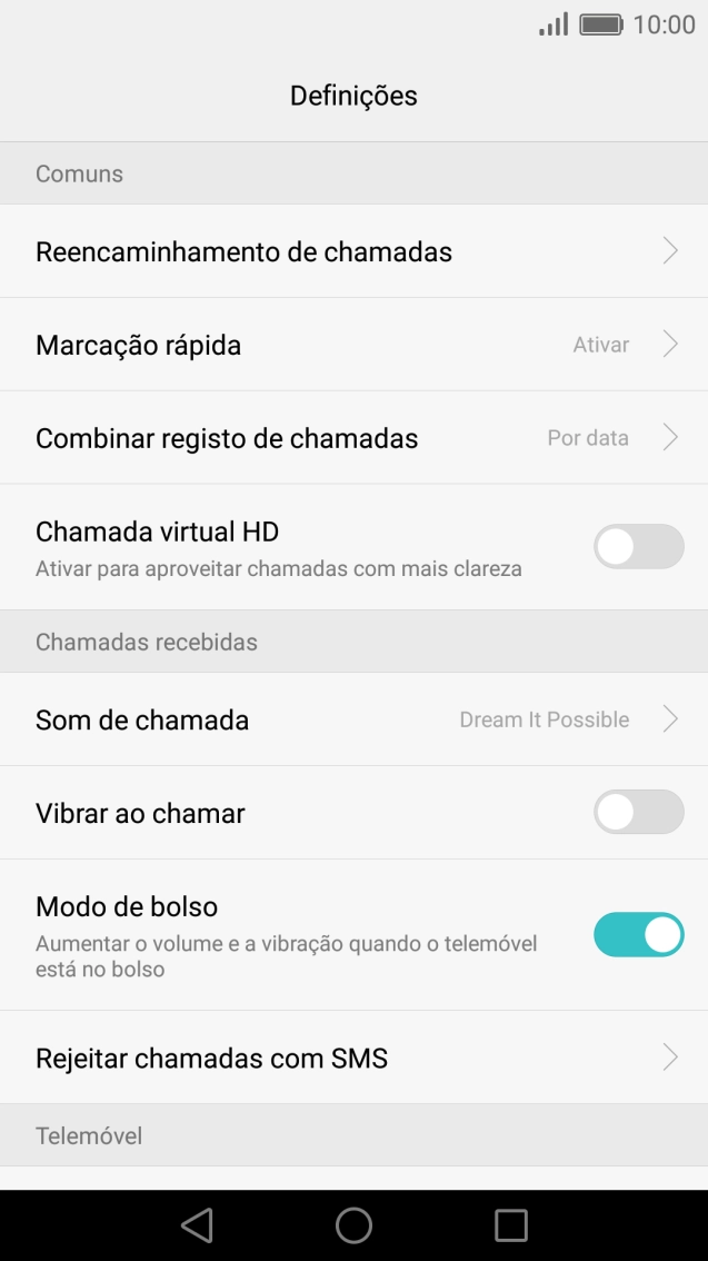 Prima Reencaminhamento de chamadas.