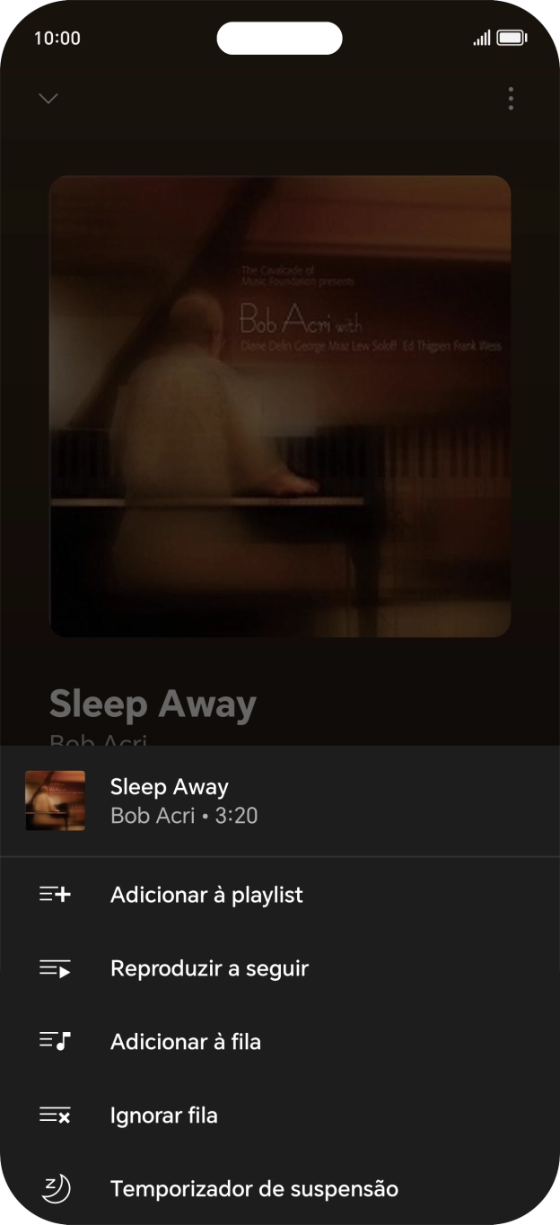 Prima o ícone para adicionar.