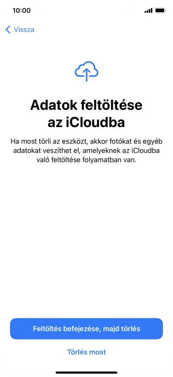 Válaszd ki a kívánt beállítást.