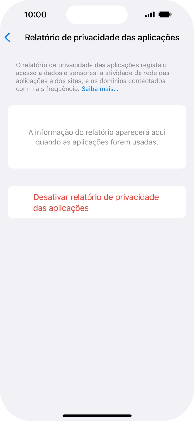 Para voltar ao ecrã inicial, deslize o dedo de baixo para cima a partir da base do ecrã.
