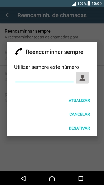 Prima DESATIVAR.