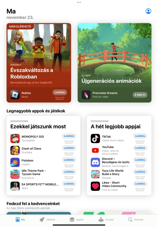 Válaszd a Keresés lehetőséget.