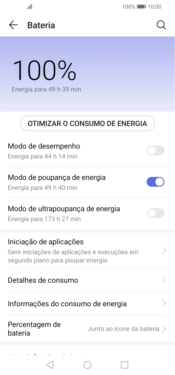 Prima a tecla de início para terminar e voltar ao ecrã inicial.