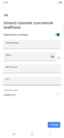 Nyisd le a „Titkosítás típusa” alatt legördülő menüt.