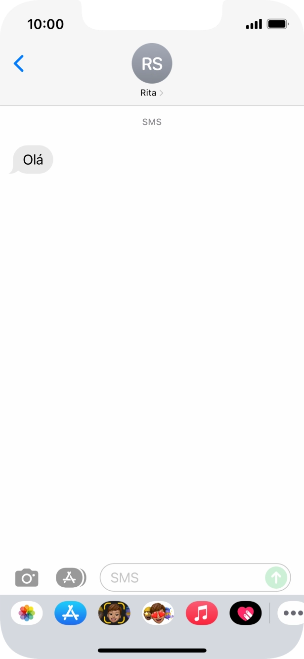 Para voltar ao ecrã inicial, deslize o dedo de baixo para cima a partir da base do ecrã.