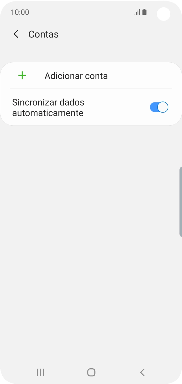 Prima Adicionar conta.