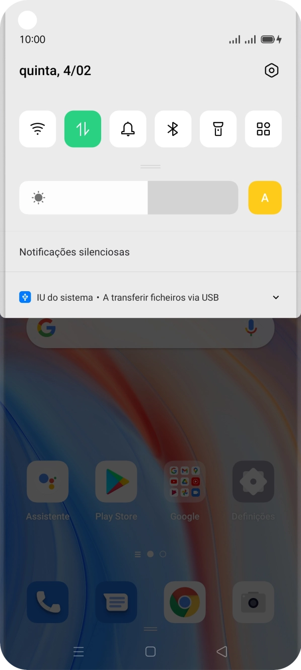 Prima IU do sistema.