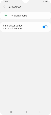 Prima Adicionar conta.