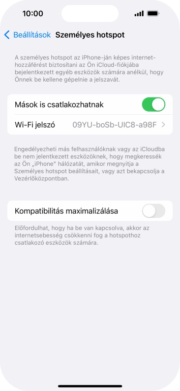 Húzd az ujjad felfelé a kijelző aljáról, hogy visszatérj a kezdőképernyőhöz.