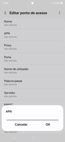 Introduza net2.vodafone.pt e prima OK.