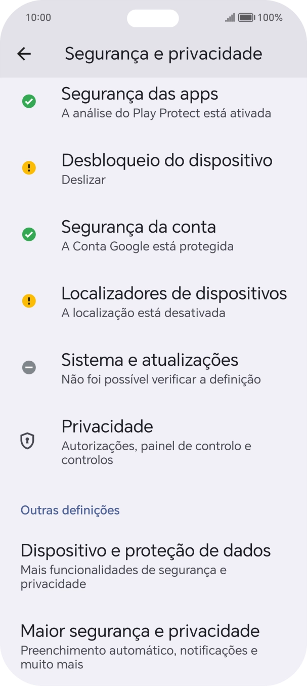 Prima Maior segurança e privacidade.
