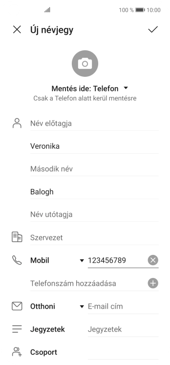 Kattints a jóváhagyás ikonra.