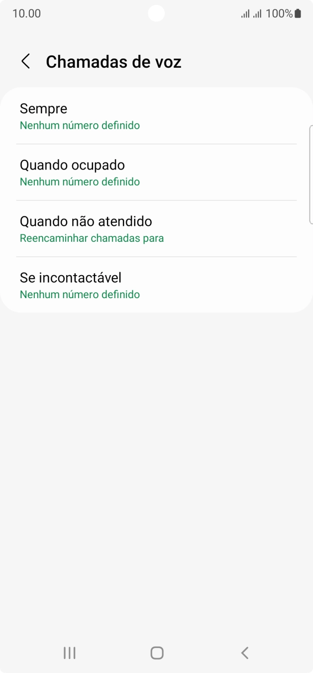 Prima a tecla de início para terminar e voltar ao ecrã inicial.