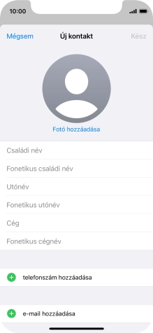Kattints a Családi név mezőre, és írd be a kívánt vezetéknevet.